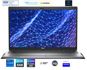 Dell Latitude 15 5530 Laptop Intel Core 12th Generation i7-1265U 32GB DDR4 512GB NVMe 2gb Geforce Mx550 15.6In FHD Screen