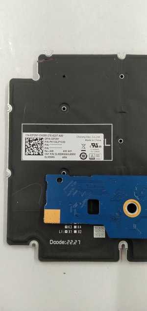 Dell G15 5510/5511/5515/5520/5525 ARABIC RGB Backlit Keyboard - 02F2NY (N2)