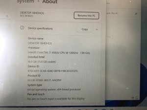Genuine Clevo N141ZU MOTHERBOARD INTEL i7-8565U 6-71-N13Z0-D02 (O29/11)