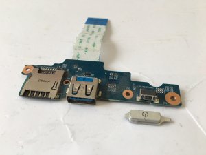 Genuine Clevo N141ZU USB / CARD READER/ POWER SWITCH BOARD (O29/21)