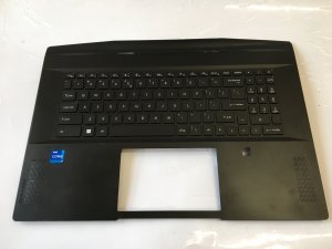 GENUINE MSI GS77 12UE Stealth Upper Palmrest & US KEYBOARD GRADE B (P8)