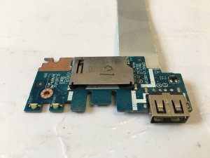 HP 250 255 G7 Laptop USB & SD Card Reader Board with Cable LS-G071P (M4)
