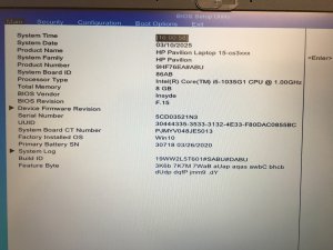 HP Pavilion 15-CS SERIES 15-CS3009na Motherboard Intel i5-1035G1 L67287-601 (M14