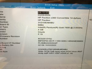 HP Pavilion x360 14-DY SERIES Intel Pentium Gold 7505 Motherboard M76628-601 SJ3