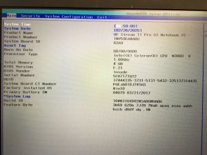 HP Stream 11 Pro G3 Intel CELERON N3060 Motherboard 4GB Ram 64GB 907727-601 (O44)