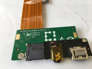 iOTA Flo 14 Laptop DAUGHTER BOARD AUDIO, USB, CARDREADER & CABLE (SJ8)