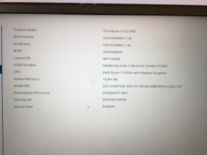 Lenovo ThinkBook 14 G2 ARE Ryzen 7 4700U Motherboard 16GB 5B20Z68514 (O67)