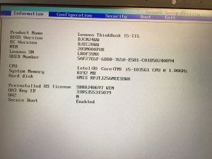 Lenovo Thinkbook 15-IIL i5-1035G1 8Gb Motherboard 100% Working DALVACMB8D0 (Z6)
