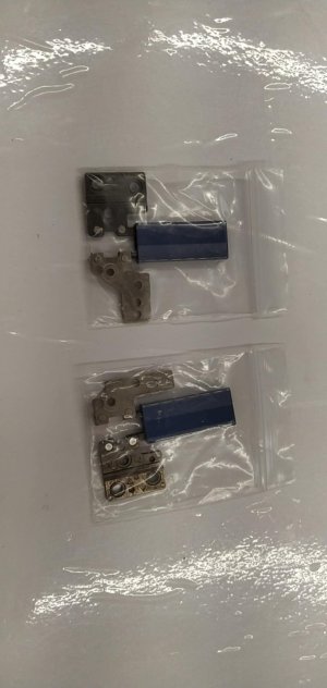 Samsung Galaxy Book FLEX NP950QCG LEFT + RIGHT HINGES WITH BLUE COVERS NEW (N1)